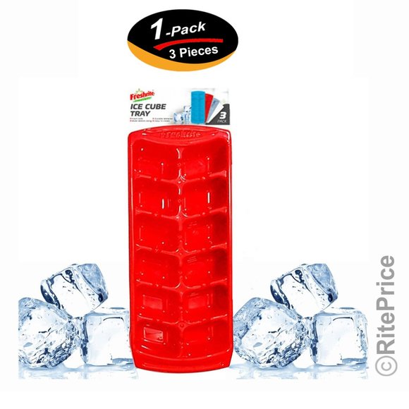 Ice Cube Trays Freezer & Dishwasher Safe Home Smart BPA Free 3 PCS SET (1Pack) - Picture 1 of 8